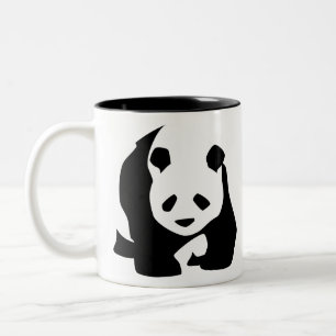 Walking Panda Two-Tone Coffee Mug