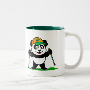 Walking Panda Two-Tone Coffee Mug
