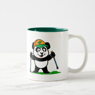 Walking Panda Two-Tone Coffee Mug