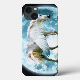 Walking Pegasus & Full Moon Fantasy Art iPhone 13 Case