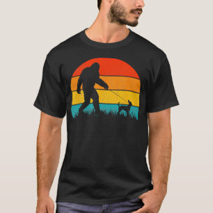 Walking Retro Sunset Off Chihuahua Dog T-Shirt