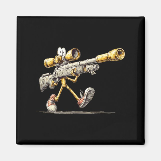 Walking Rifle Gun Costume for Precision Sniper Magnet (Front)