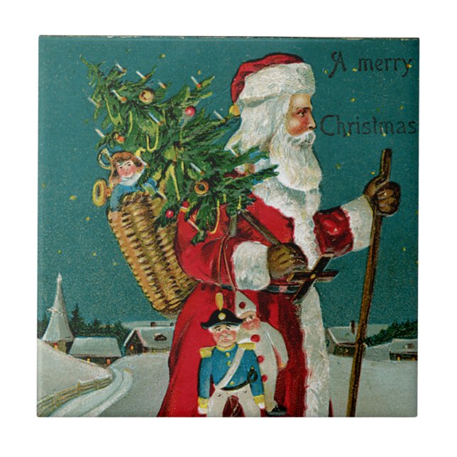 Walking Santa Tile (Front)