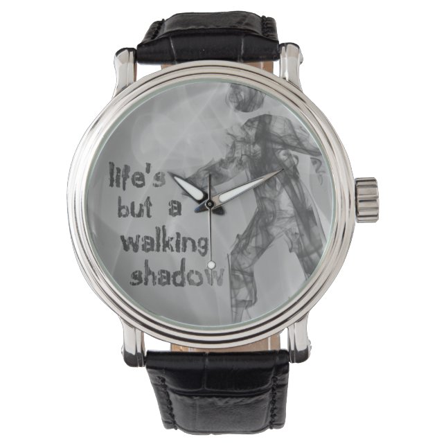 Walking Shadow - Shakespeare Macbeth Quote Watch (Front)