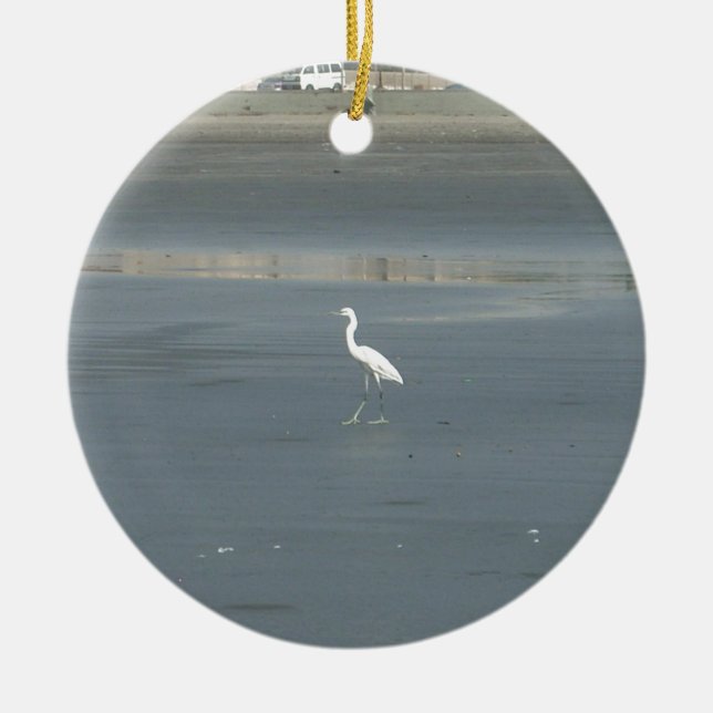 Walking solo.JPG Ceramic Tree Decoration (Front)