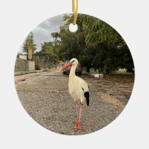 Walking Stork Ornament