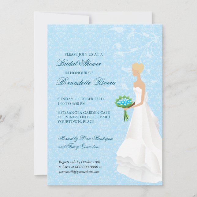 Walking the Aisle Bridal Shower Invitation (Front)