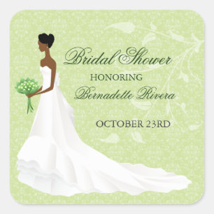 Walking the Aisle Bridal Shower Sticker