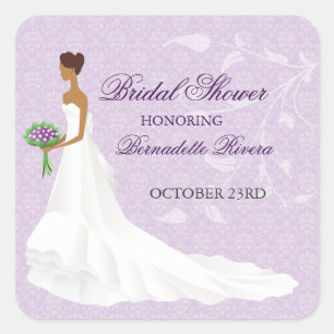 Walking the Aisle Bridal Shower Sticker