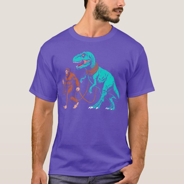 walking the dinosaur sasquatch Walk t re kids boys T-Shirt (Front)