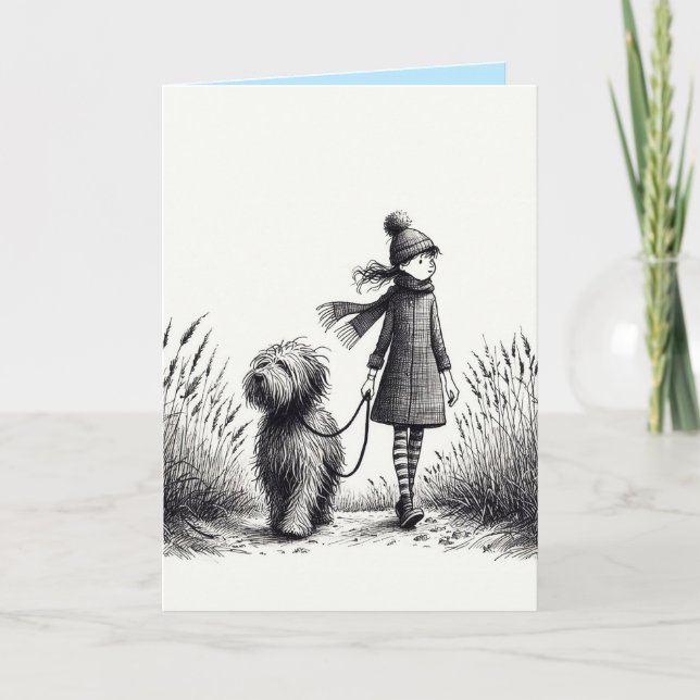 Walking the Dog Card (Front)