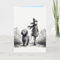 Walking the Dog Card