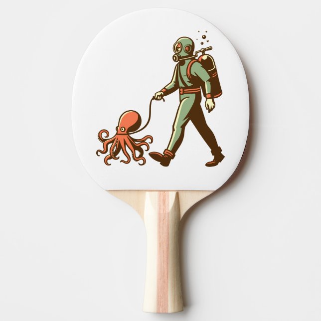 Walking the octopus ping pong paddle (Front)