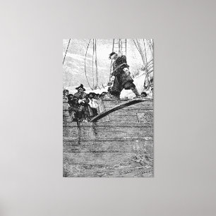 Walking the plank canvas print