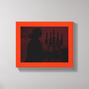 Walking Through the Village ~ Wrapped Canvas .75