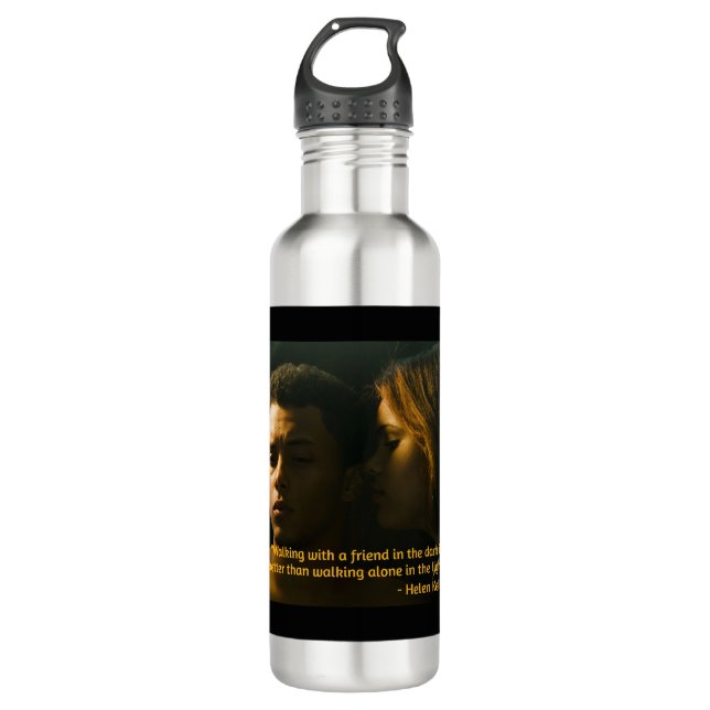 Walking together 710 ml water bottle (Front)