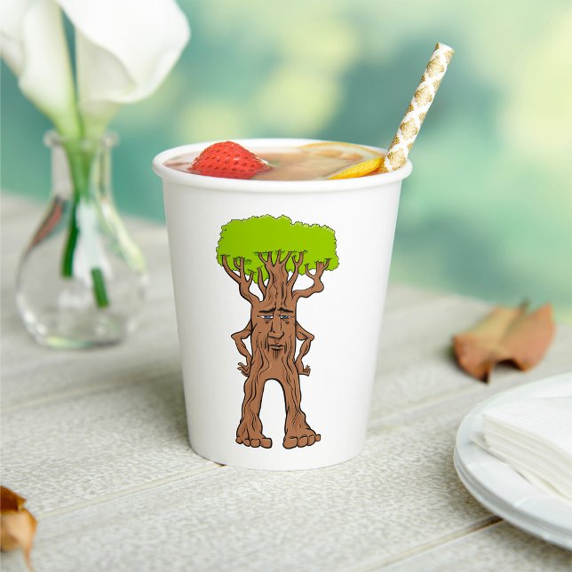 Walking Tree Character Fantasy Tree Creature Paper Cups (Creator Uploaded)