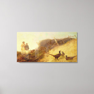 Walking up Pheasants on the 1st of October (see al Canvas Print