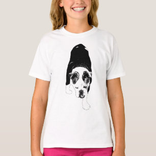 Walking Vector Dog Shares Festive Holiday Energy T-Shirt