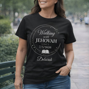 Walking With Jehovah Personalised Baptism T-Shirt