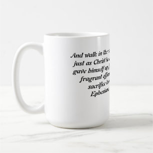 Walking with jesus coffee mug