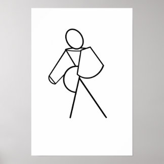 Walking Woman Poster