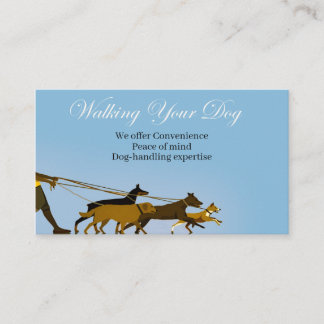 Walking Your Dog Business Card