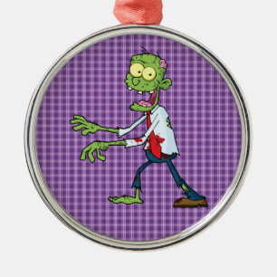 walking zombie metal tree decoration