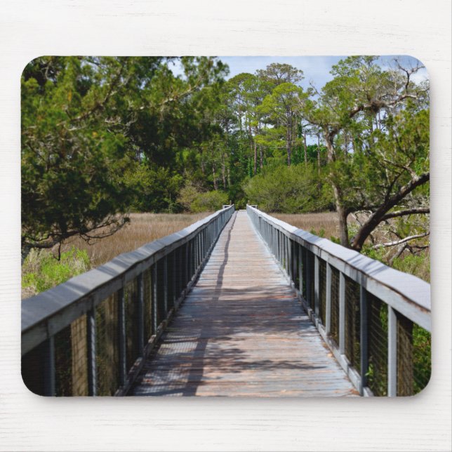 Walkway across marshland florida mouse mat (Front)
