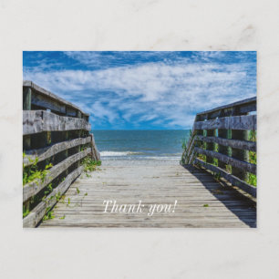 Walkway To Paradise Thank You Postcard