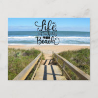 Walkway to the beach postcard