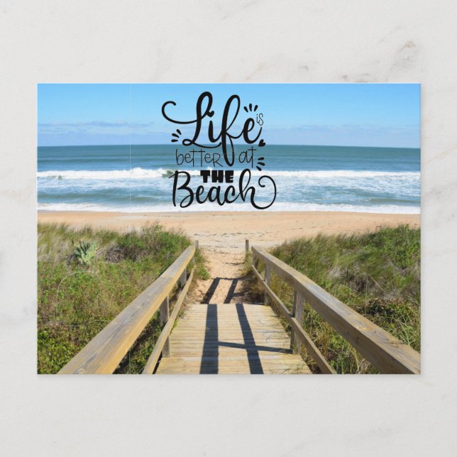 Walkway to the beach postcard (Front)