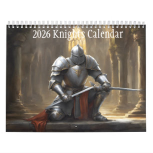 Wall 2026 Medieval Knights Calendar