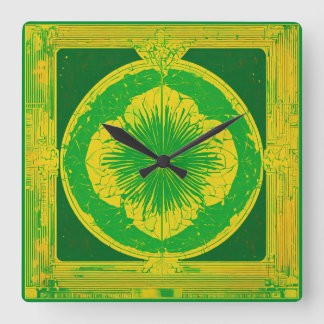 Wall art and clock 