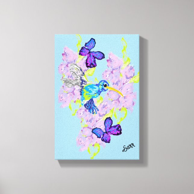 Wall Art ;  Day with a Humming Bird  (Front)