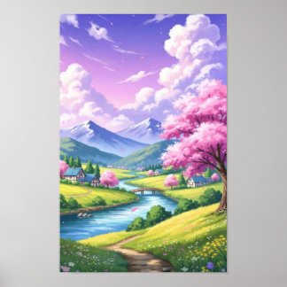 Wall art. Dream Village Poster