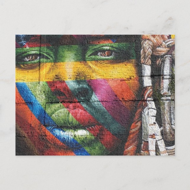 wall art face postcard (Front)