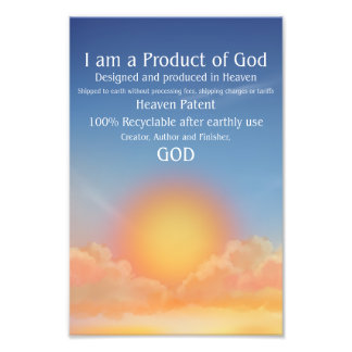 Wall Art - I Am a Product of God