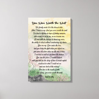 "Wall Art Inspirational Love and Family" Canvas Print