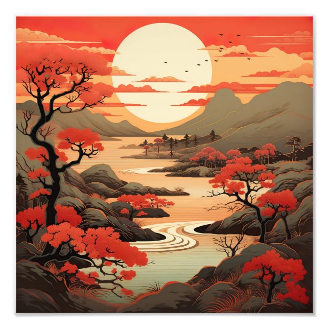 Wall art landscape Japanese (Front)