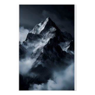 Wall art mountains poster for your living room 