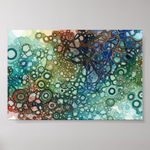 Wall art of artistic forms