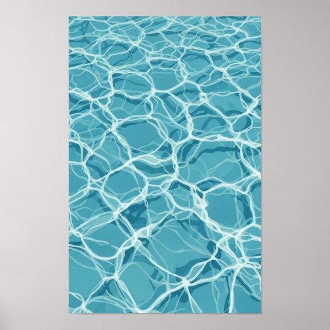 Wall art. Pool water. Poster (Front)