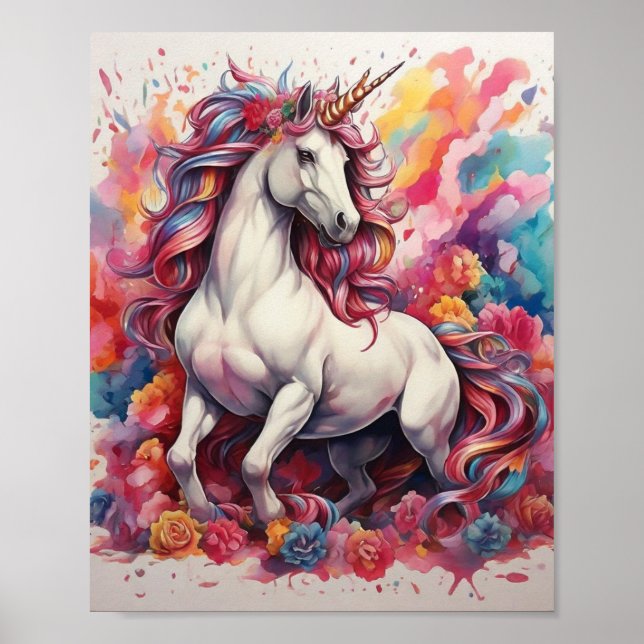 Wall Art Poster Unicorn (Front)
