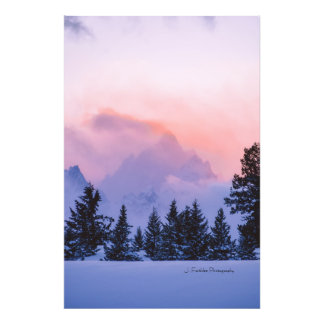 Wall Art Teton Winter Sunrise Print