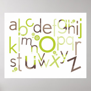 WALL ART :: TYPOGRAPHY - trendy alphabet 1
