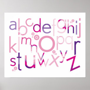 WALL ART :: TYPOGRAPHY - trendy alphabet 2