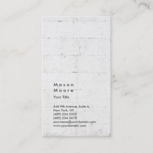 Wall Backgorund Vertical Modern Style Professional Business Card