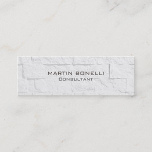 Wall Brick Skinny Slim Clear Business Card