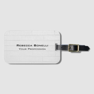Wall Brick Unique Modern Minimalist Luggage Tag